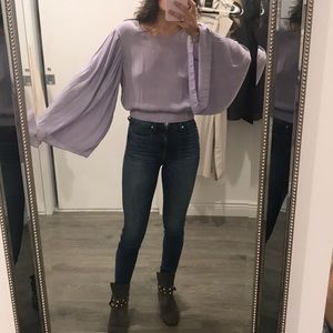 Elizabeth and James will like lavender blouse
